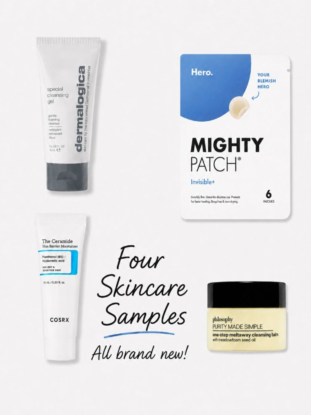 New Skincare Mini Bundle| Cleansers, Moisturizer & Blemish Patches
